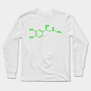 Adrenaline Molecule Chemical Formula Long Sleeve T-Shirt